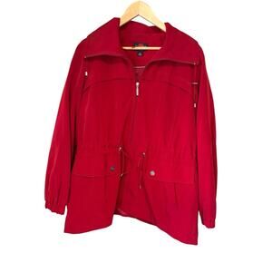 Gallery Women's Vibrant Red Utility Jacket Large